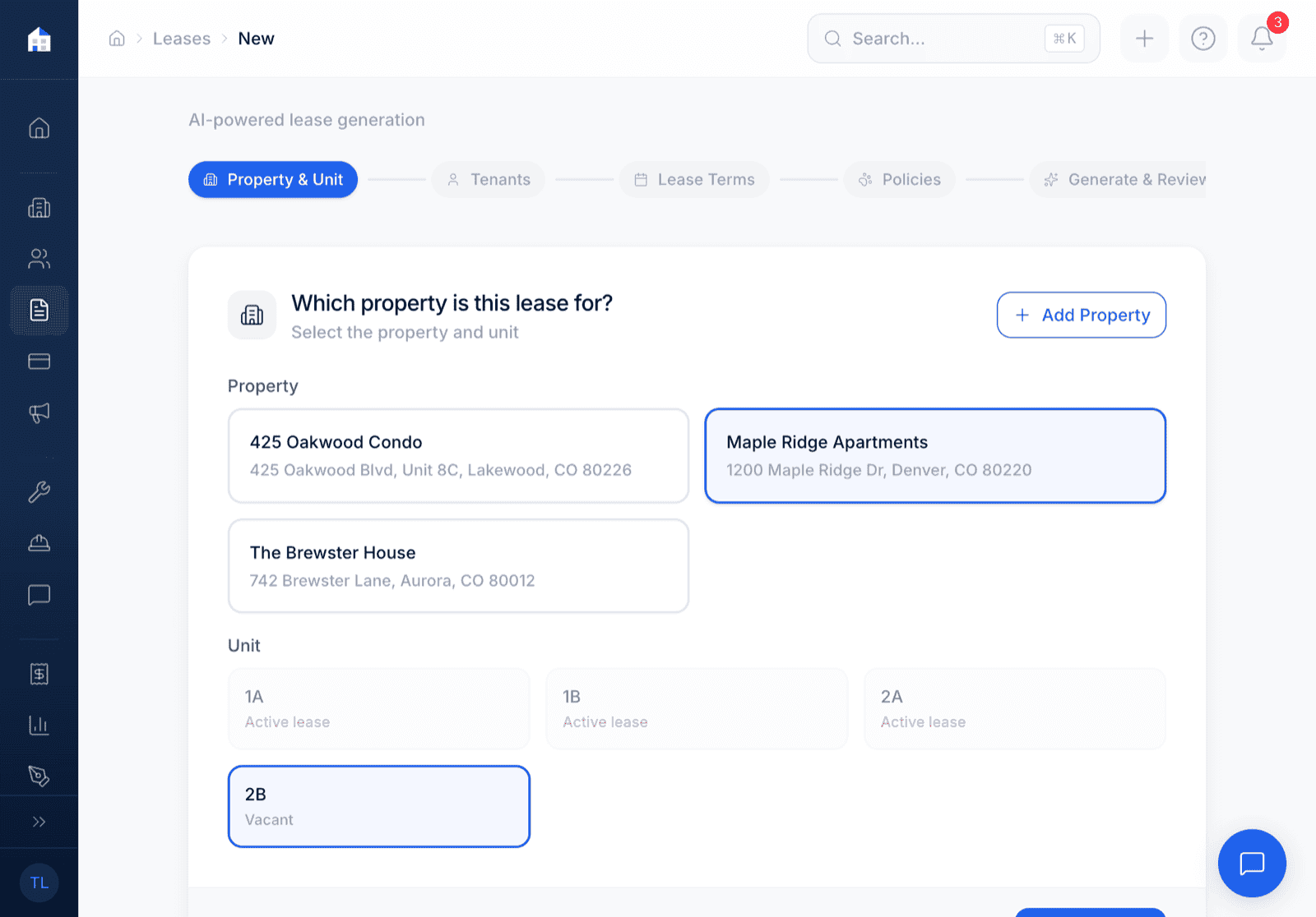 AI sets up your leases and listings